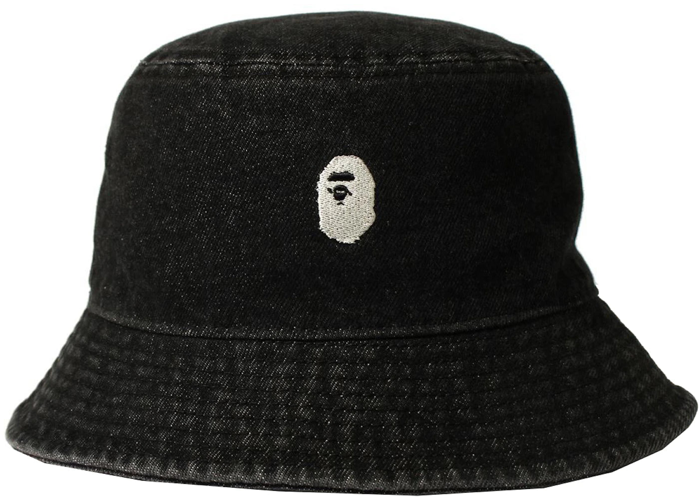 BAPE Denim One Point Bucket Hat Black