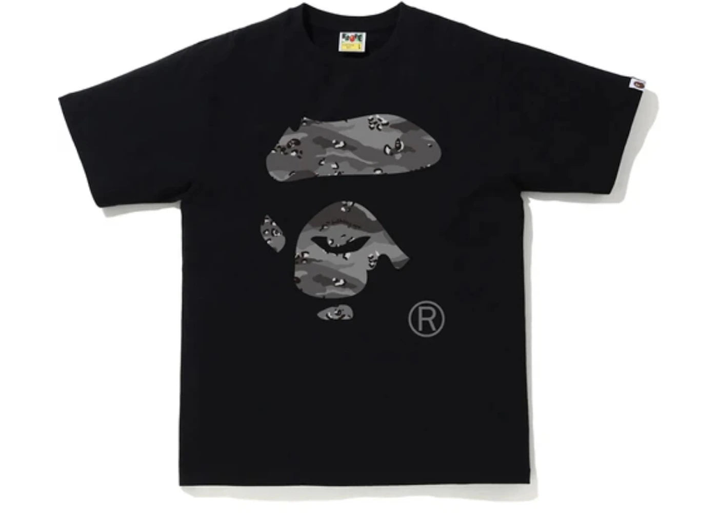 BAPE Desert Camo Ape Face Tee Black/Black