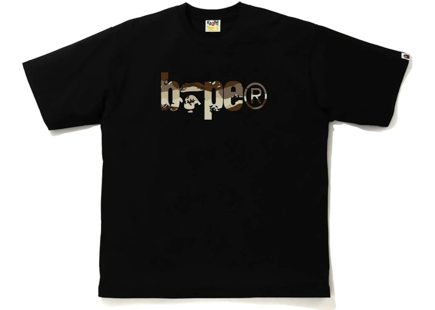 BAPE Desert Camo BAPE Logo RLX Tee Black/Beige