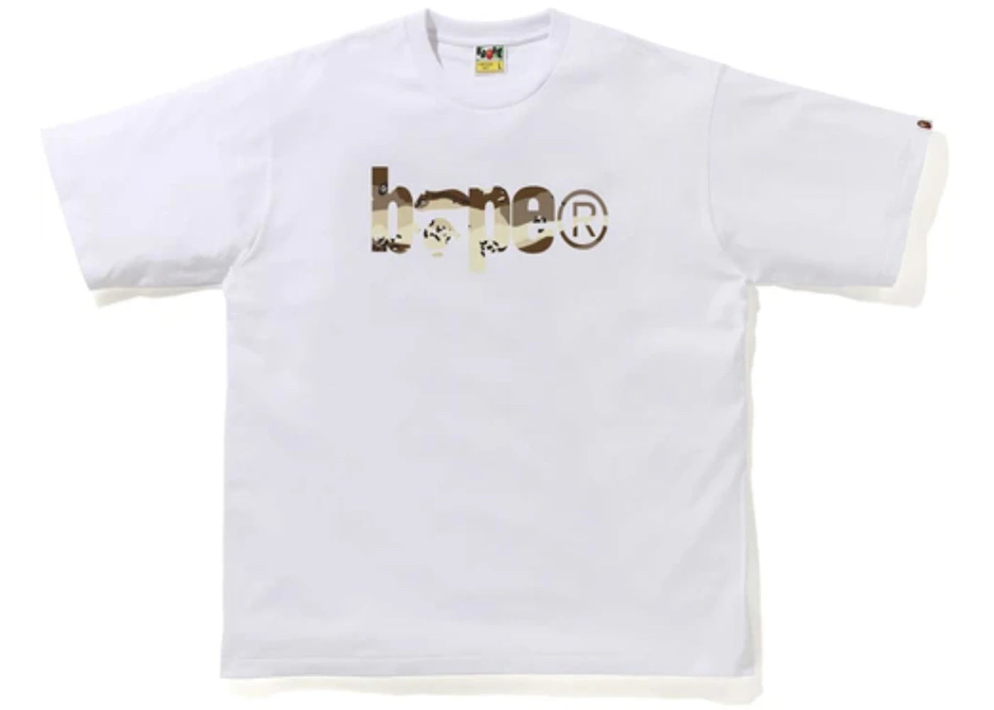 BAPE Desert Camo BAPE Logo RLX Tee White/Beige