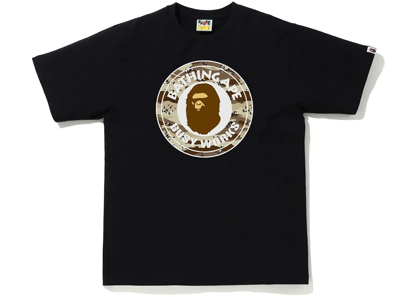 BAPE Desert Camo Busy Works Tee Black/Beige