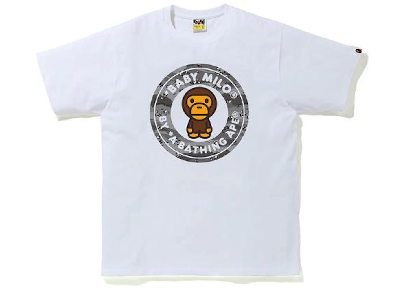 BAPE Desert Camo Milo Busy Works Tee White/Black