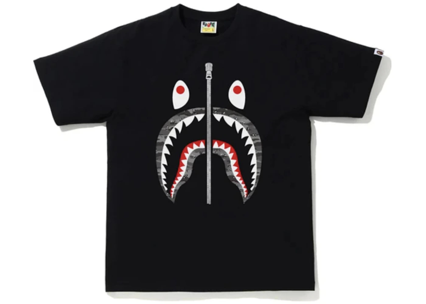 BAPE Desert Camo Shark Tee Black/Black