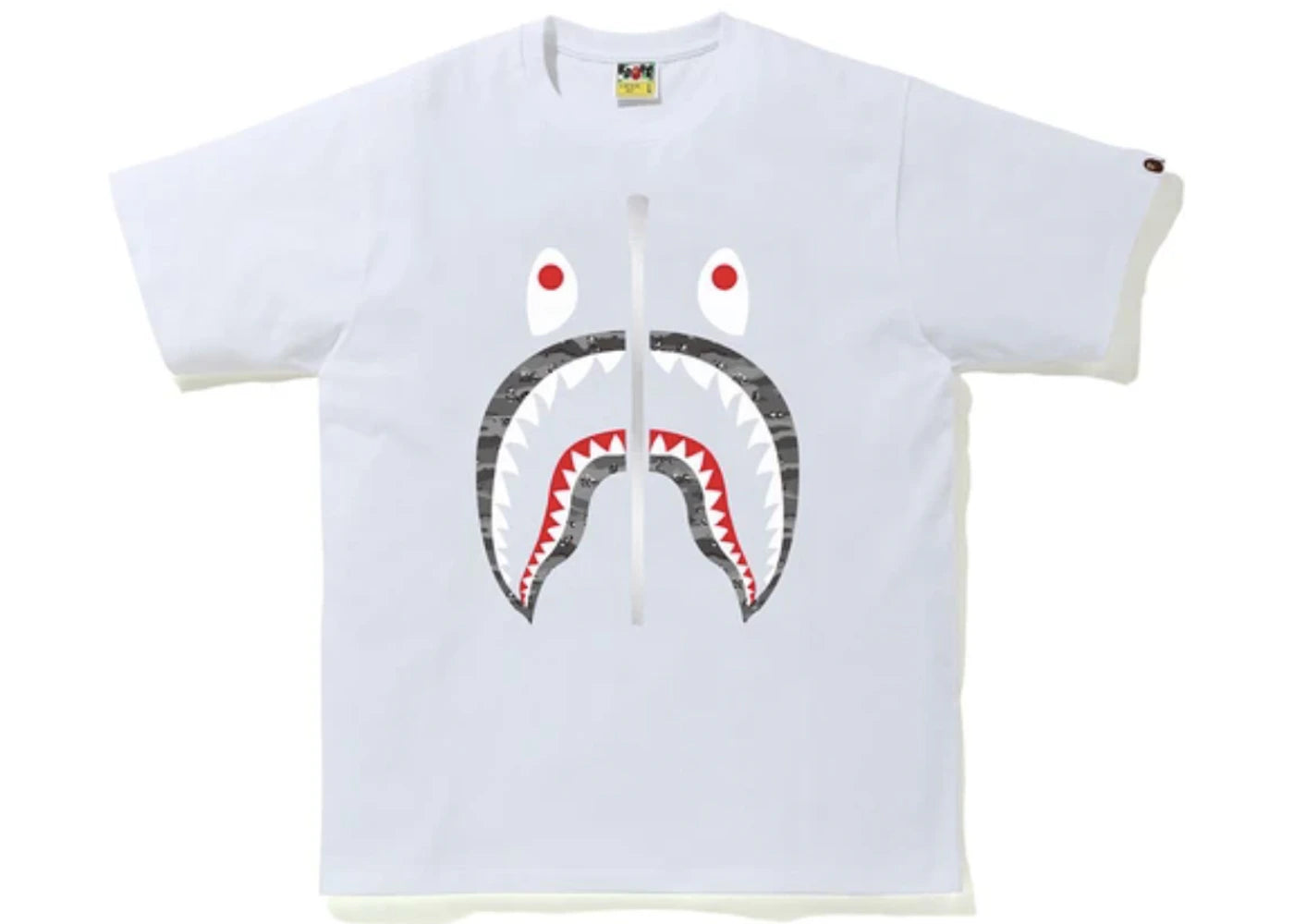 BAPE Desert Camo Shark Tee White/Black