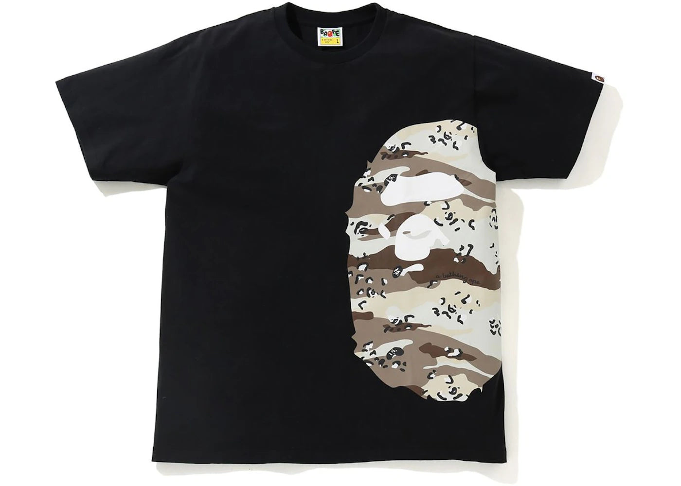 BAPE Desert Camo Side Big Ape Head Tee Black/Beige