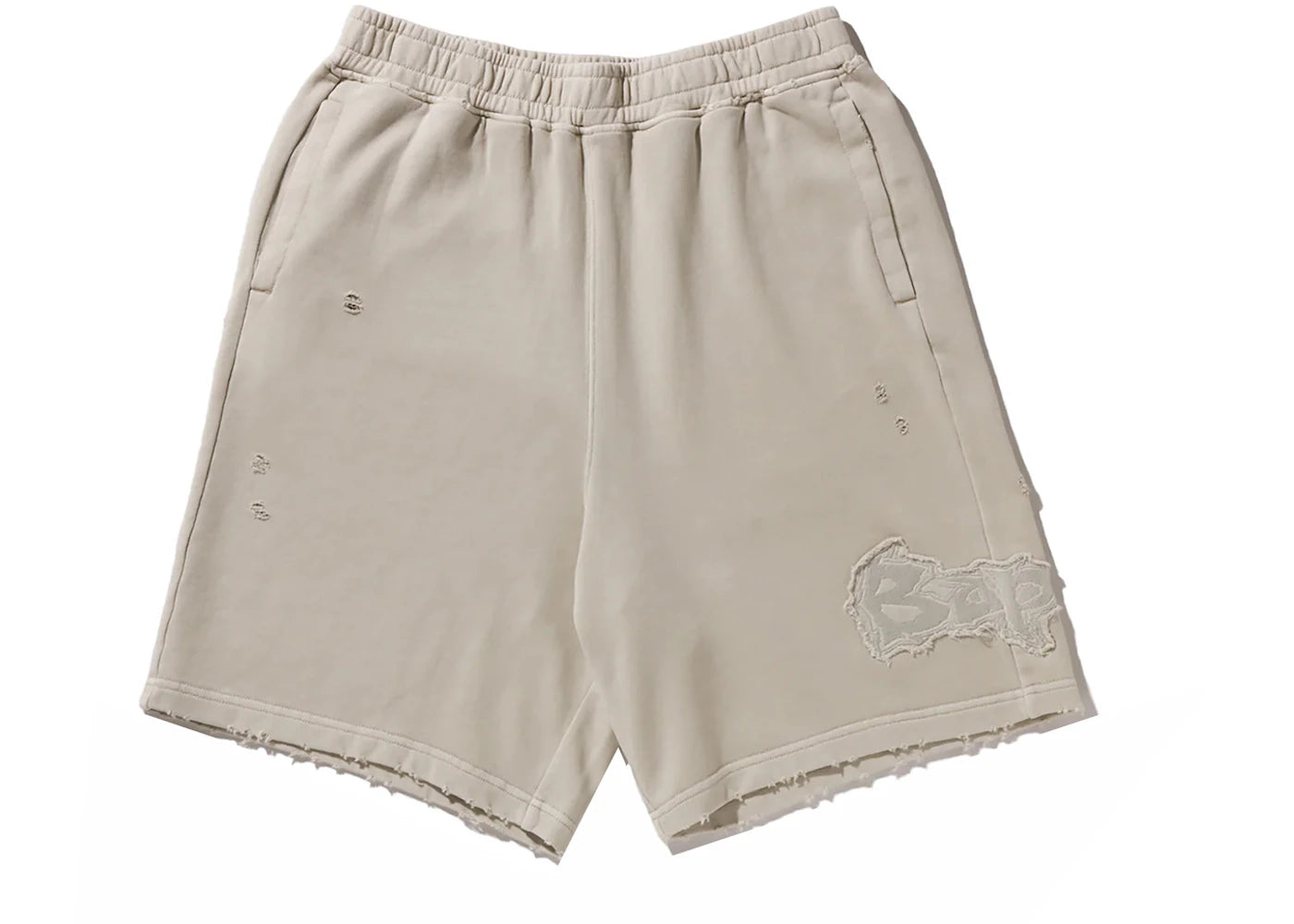 BAPE Destroy Sweat Shorts Ivory