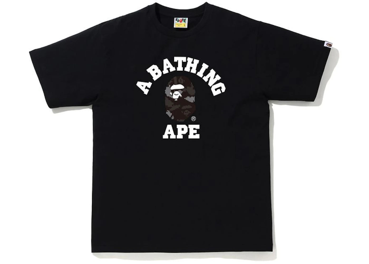 BAPE Digital Camo College Tee Black/Black