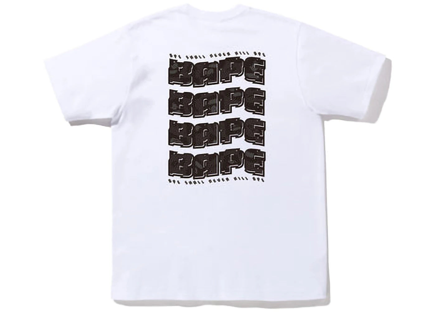 BAPE Distortion Tee White Black