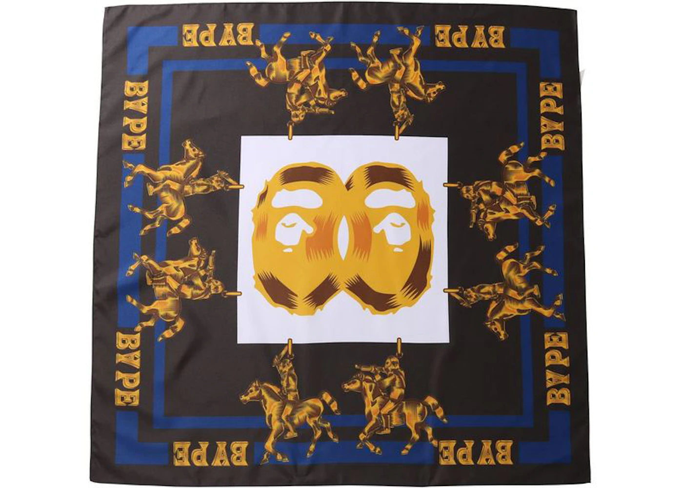 BAPE Double Ape Head Scarf Scarf Black