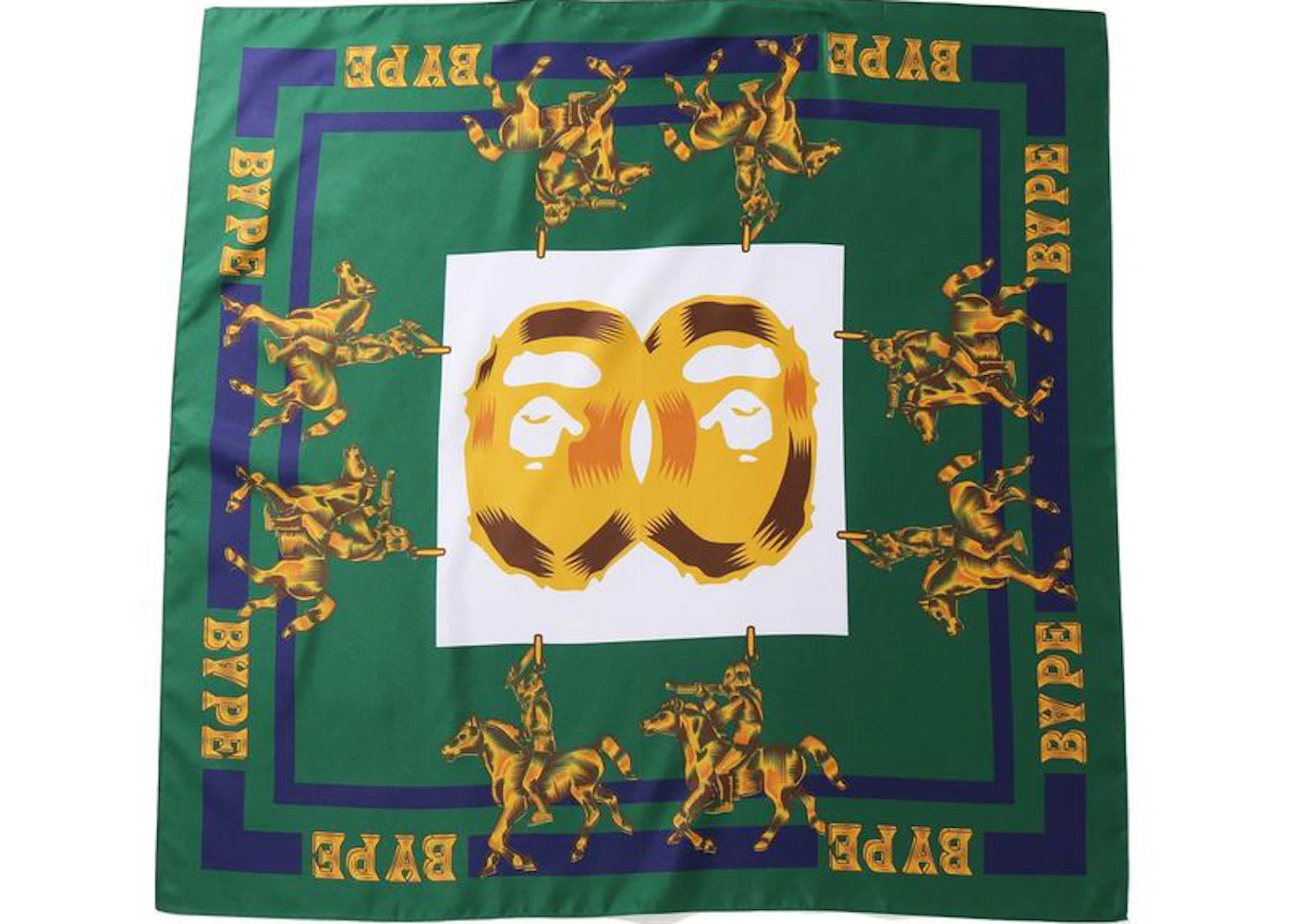 BAPE Double Ape Head Scarf Scarf Green