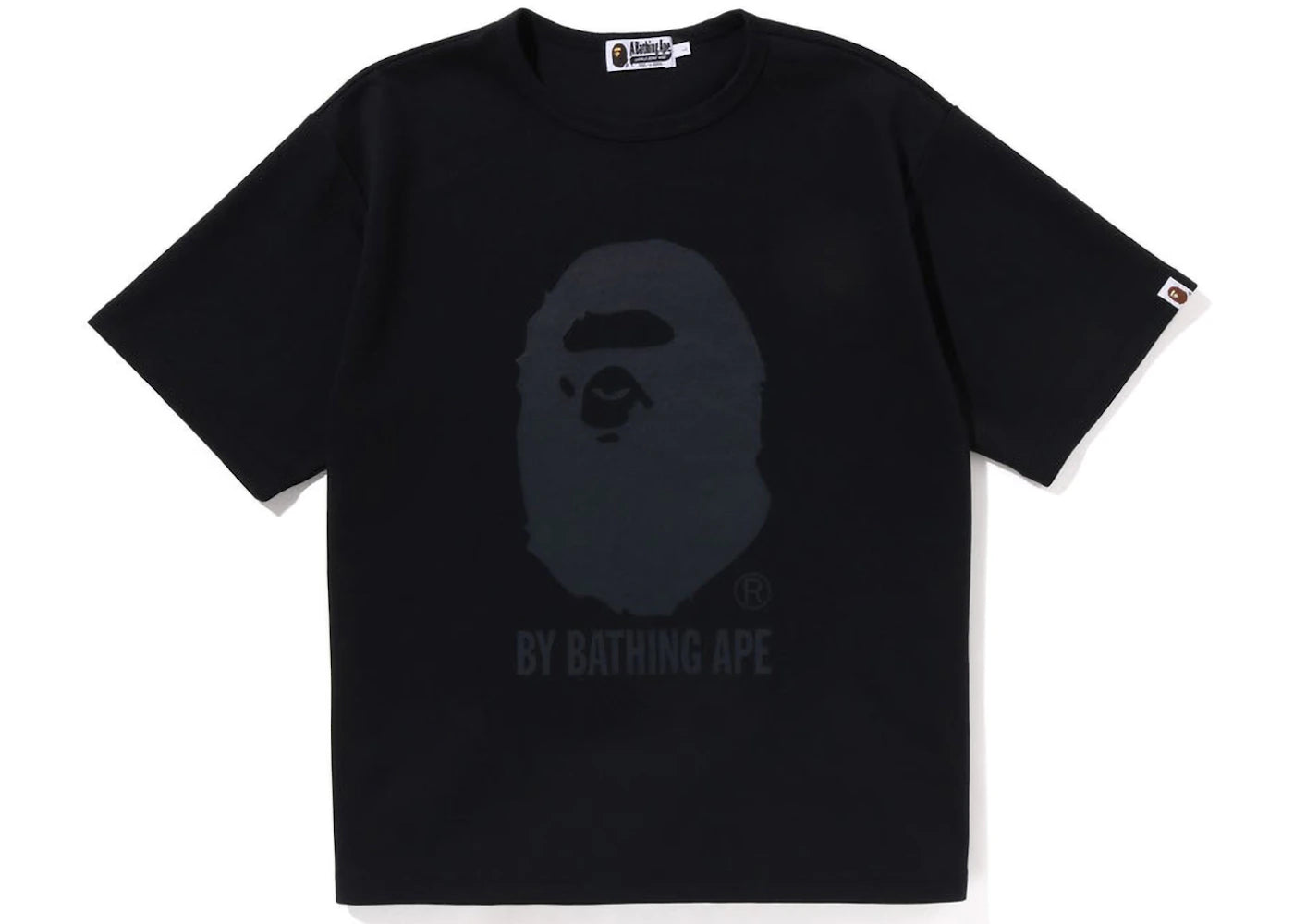 BAPE Double Knit Ape Head Relaxed Fit Tee Black