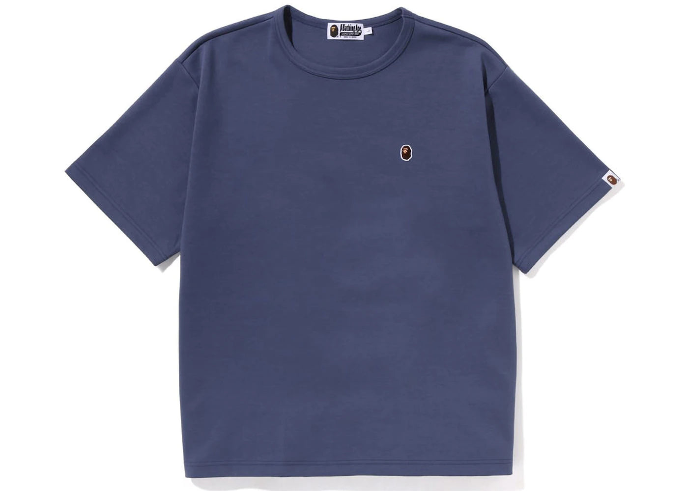 BAPE Double Knit Logo Relaxed Fit Tee Blue