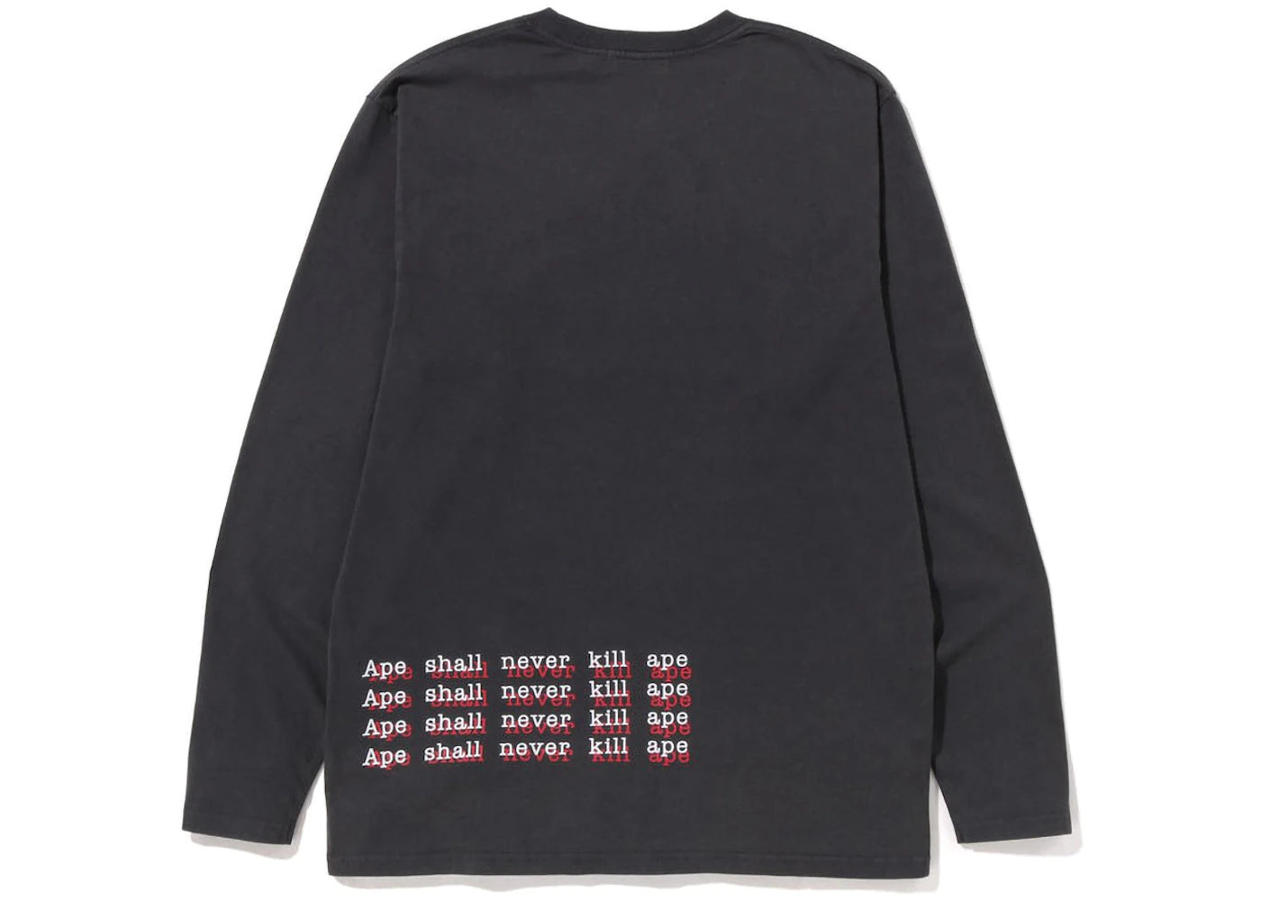 BAPE Double Print L/S Tee Black