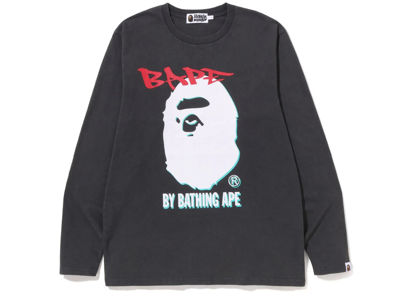 BAPE Double Print L/S Tee Black