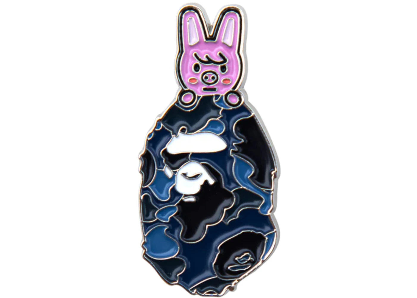 BAPE Dwaekki Metal Pin Blue