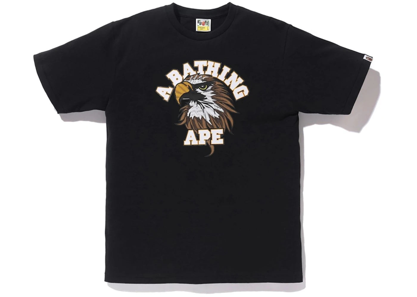 BAPE Eagle College Tee Black