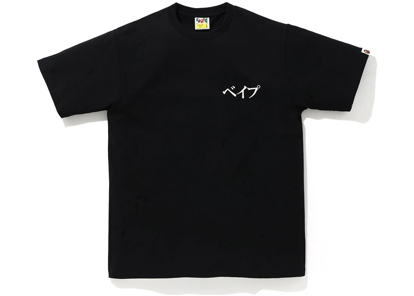 BAPE Embroidery Style Japan Culture Tee Black