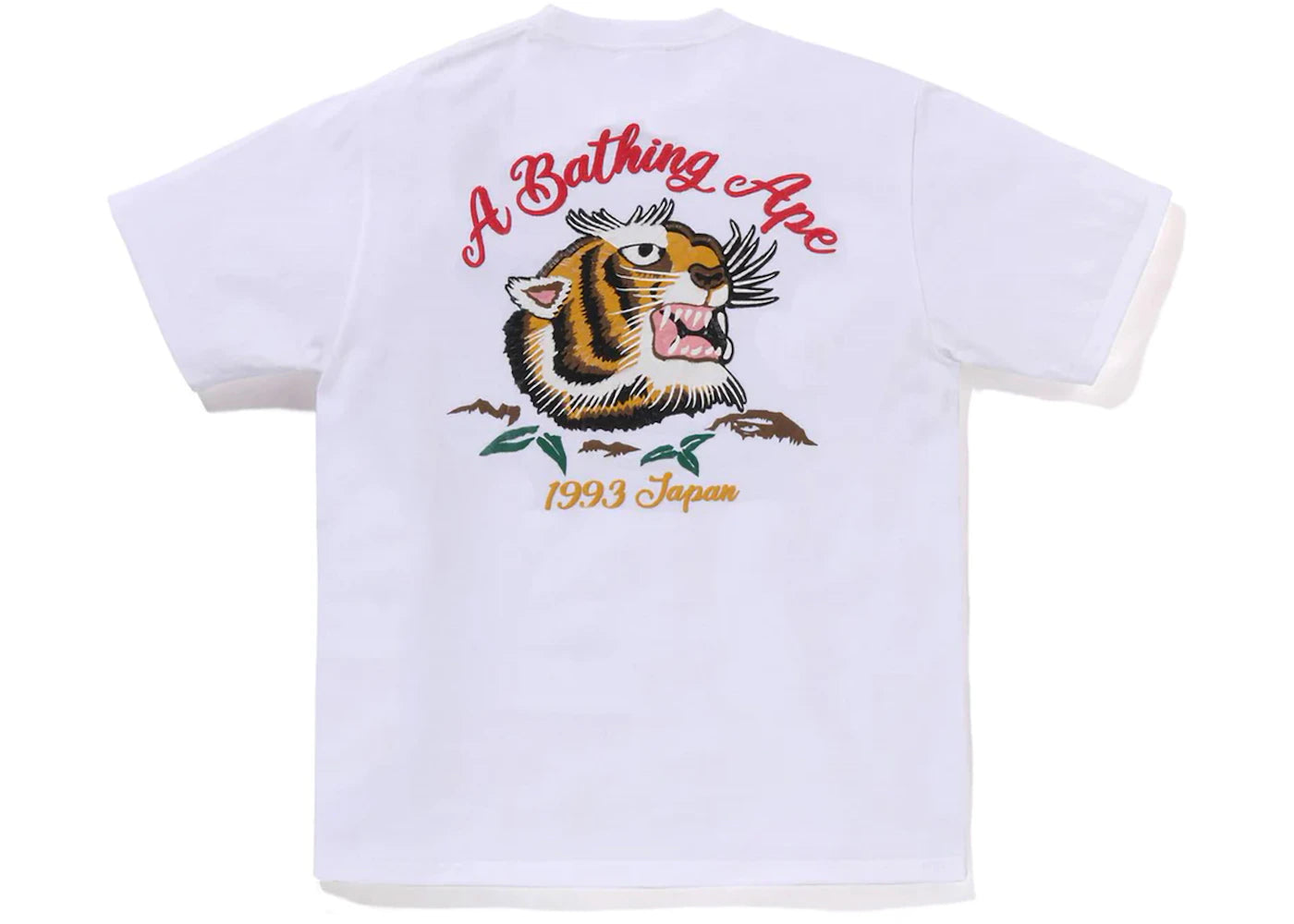 BAPE Embroidery Style Souvenir Logo Tee White