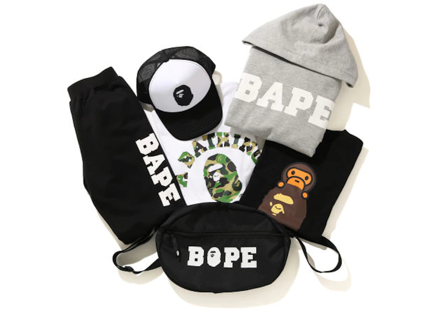 BAPE Family Bag Pack (Kids 2) Black/Multi