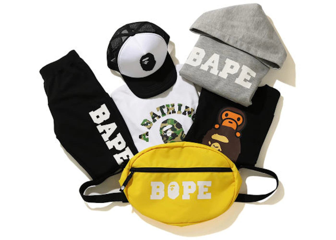 BAPE Family Bag Pack (Kids) Yellow/Multi