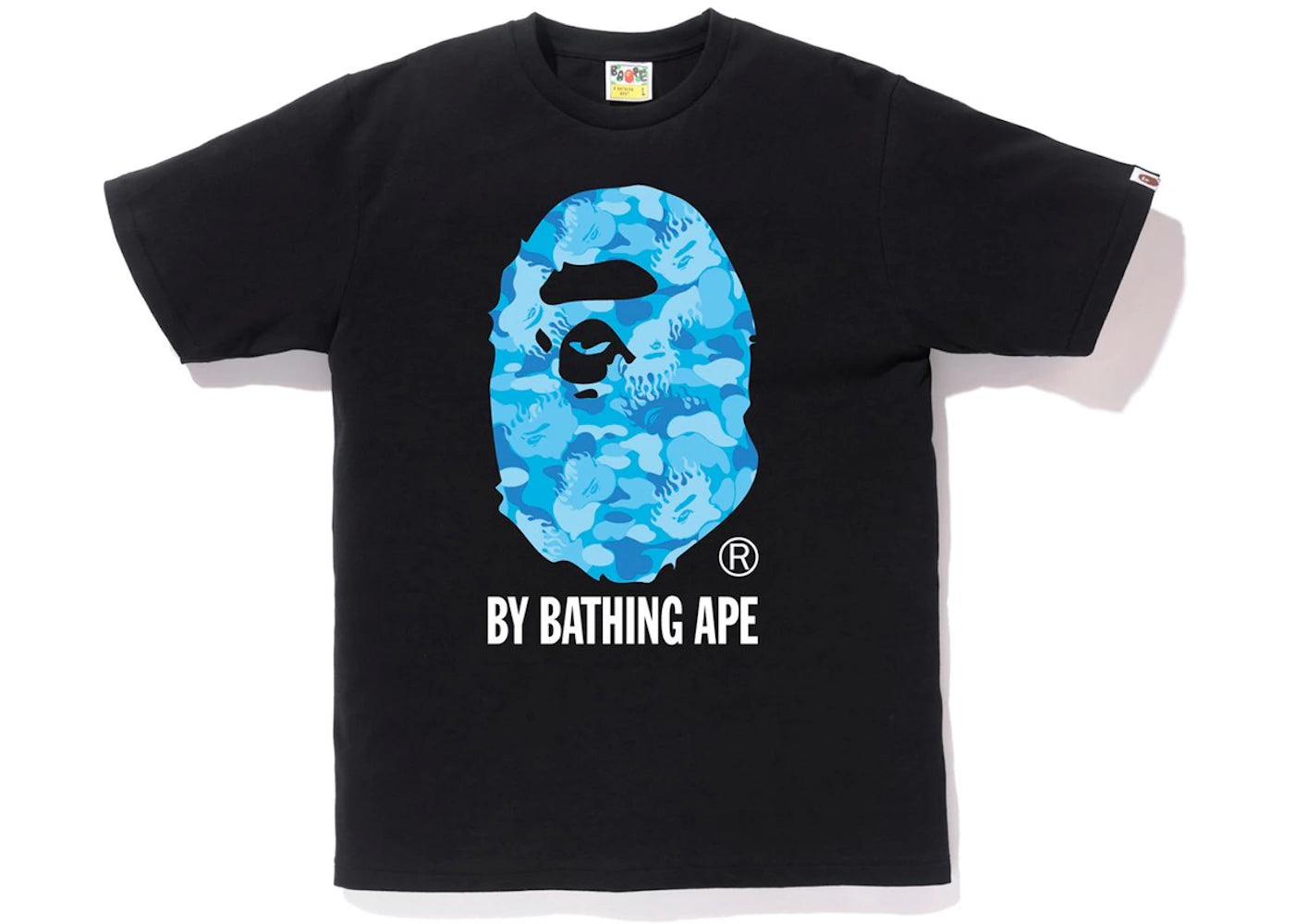 BAPE Fire Camo By Bathing Tee Black/Blue