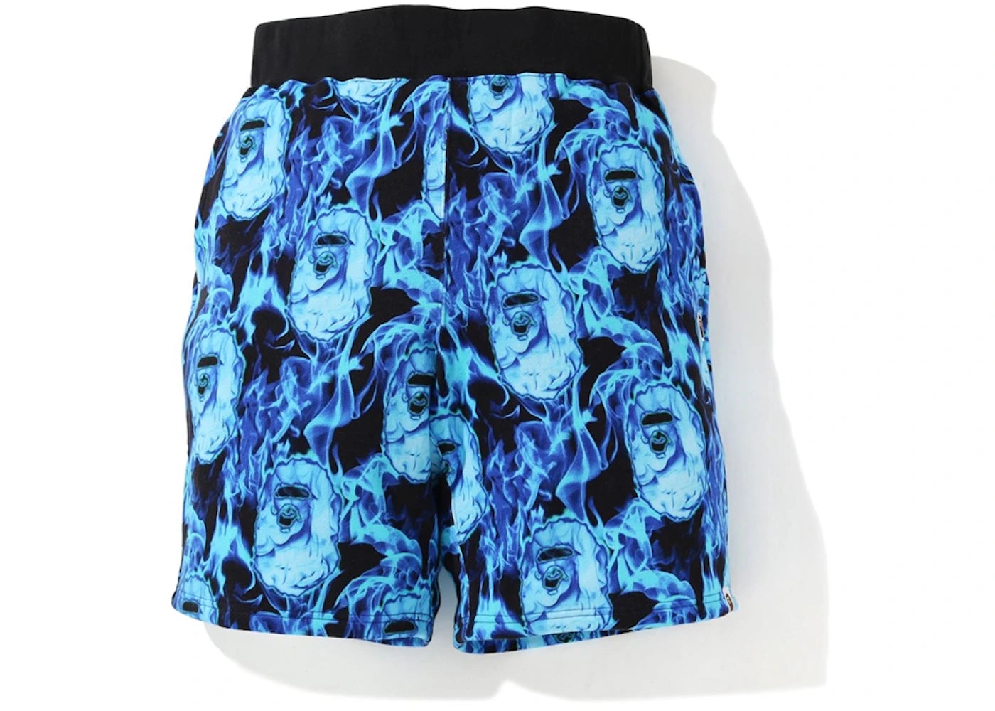 BAPE Flame Wide Sweatshort Blue