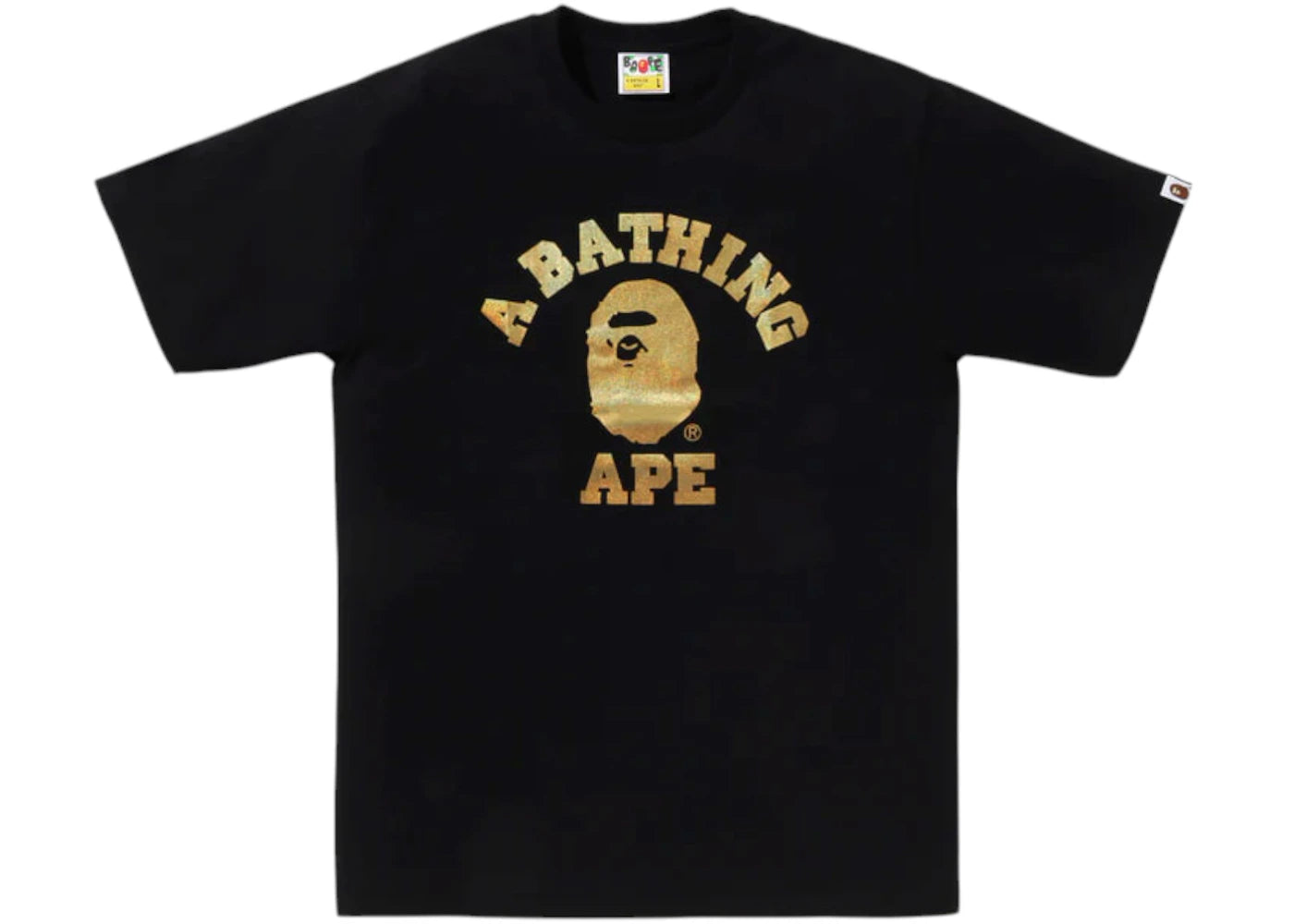 BAPE Foil College Bapec Tee Black