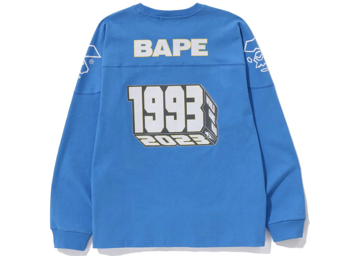 BAPE Football Relaxed Fit L/S Tee Sax