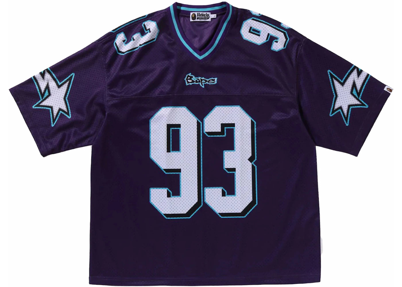 BAPE Football Relaxed Fit Tee Purple
