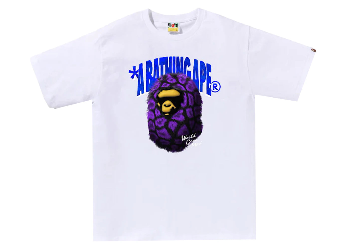 BAPE Fur Ape Head Tee White