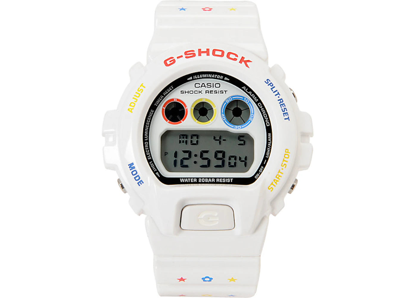 BAPE G-Shock X Bearbrick DW6900MT-7 LTD Watch White