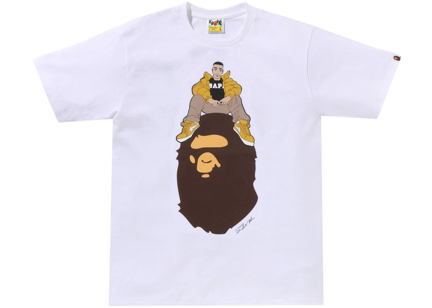 BAPE Gallery x Santa Inoue Tee White