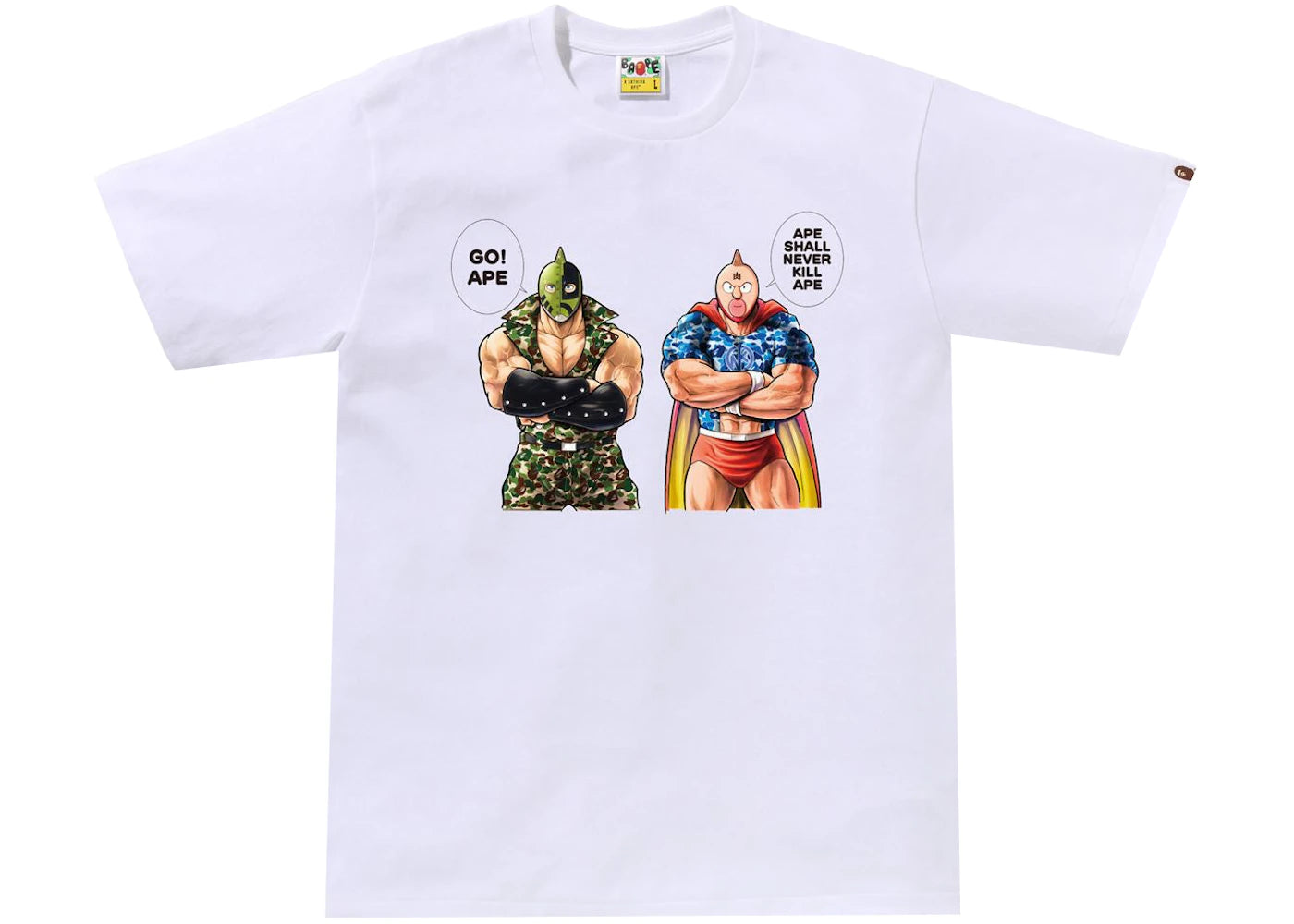 BAPE Gallery x Yudetamago Tee White