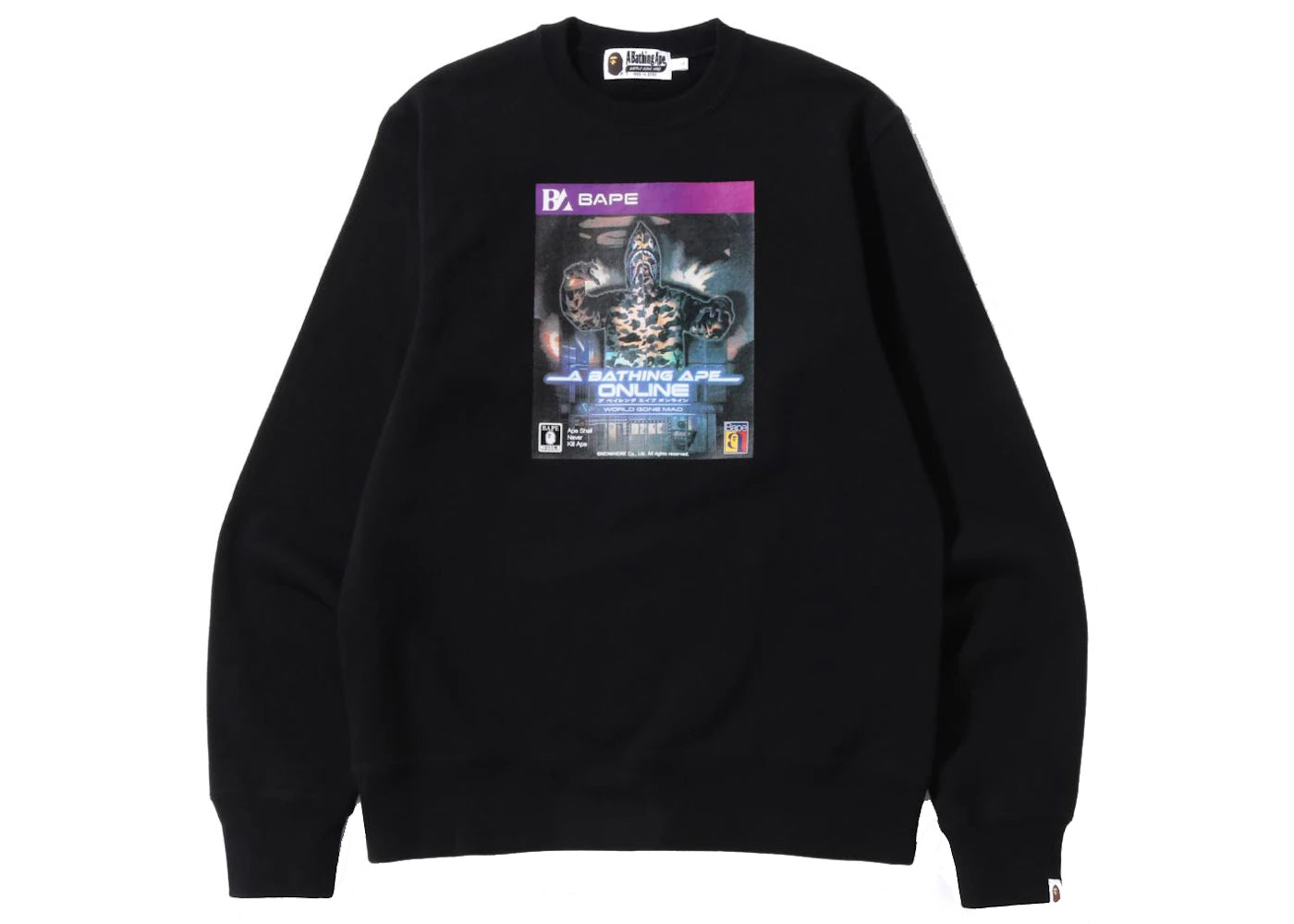 BAPE Game Package Crewneck Black