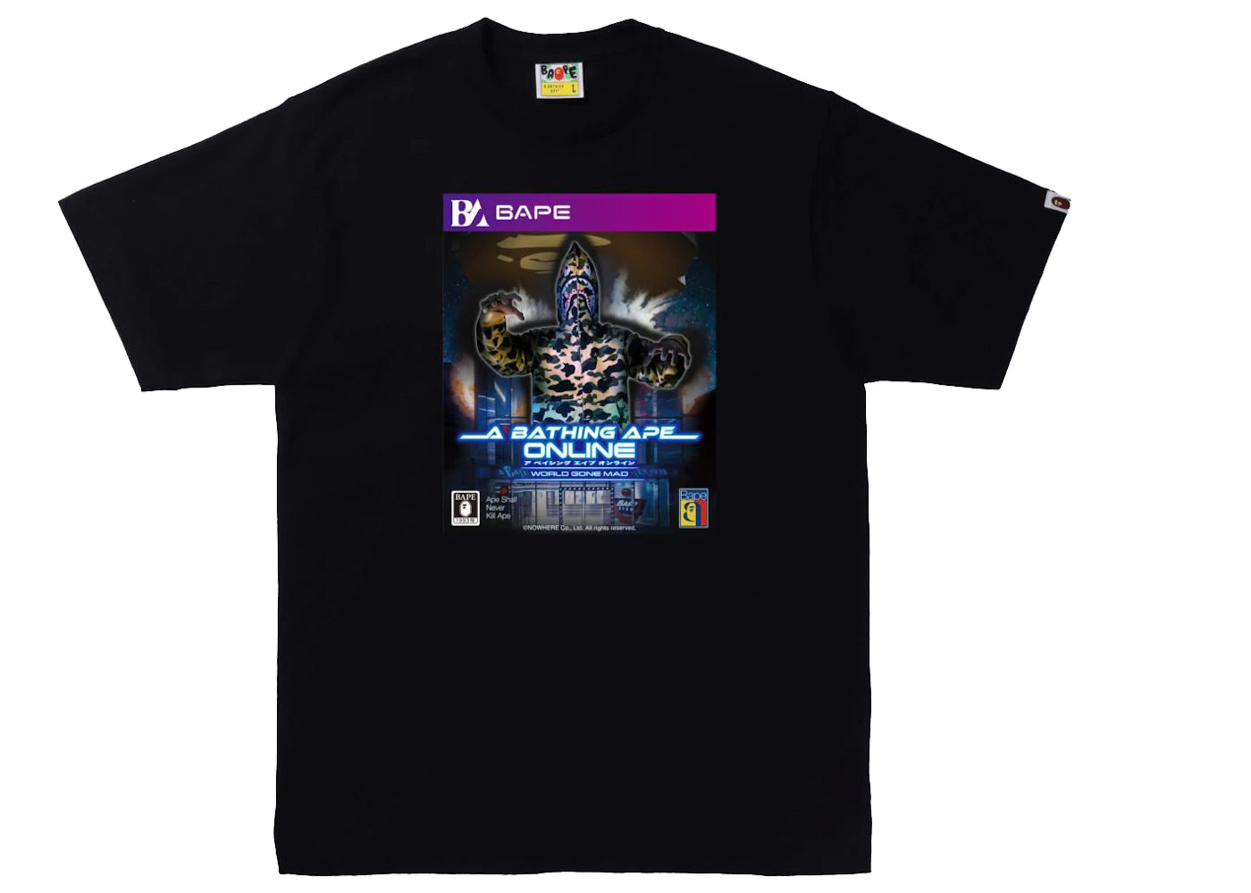 BAPE Game Package Tee Black