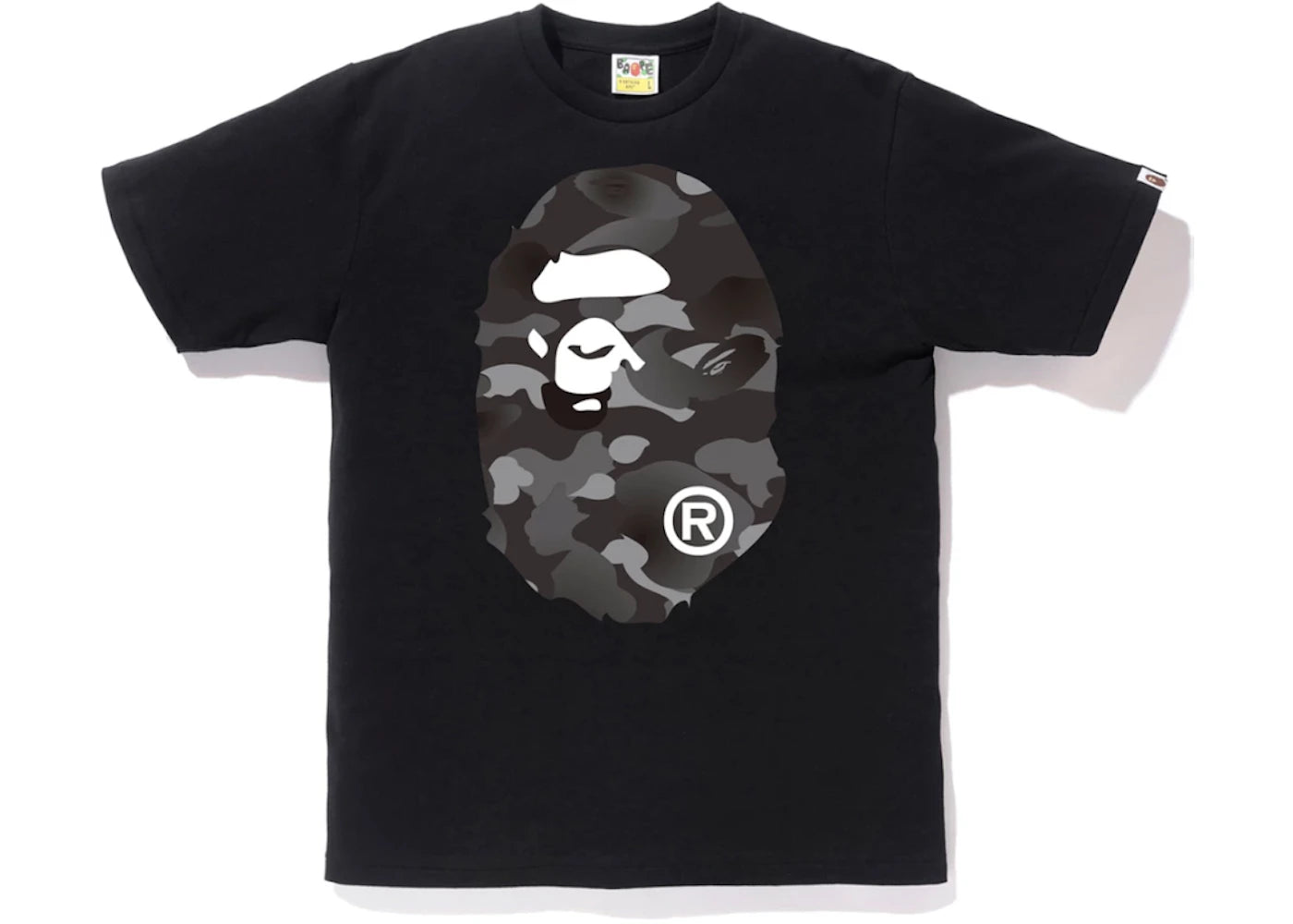 BAPE Gradation Camo Big Ape Head Tee Black/Black