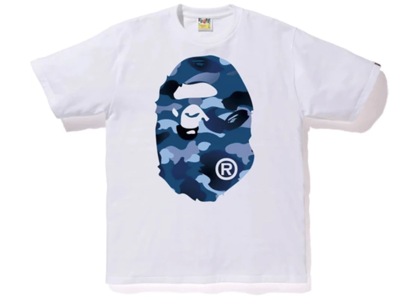 BAPE Gradation Camo Big Ape Head Tee White/Blue