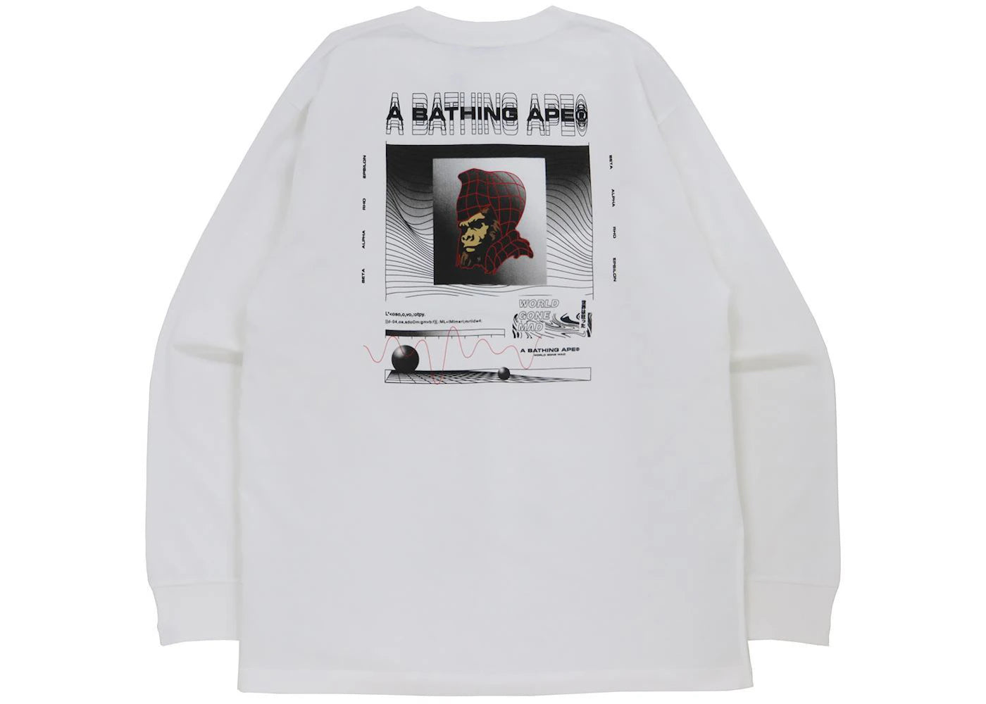 BAPE General Relaxed Fit L/S Tee White