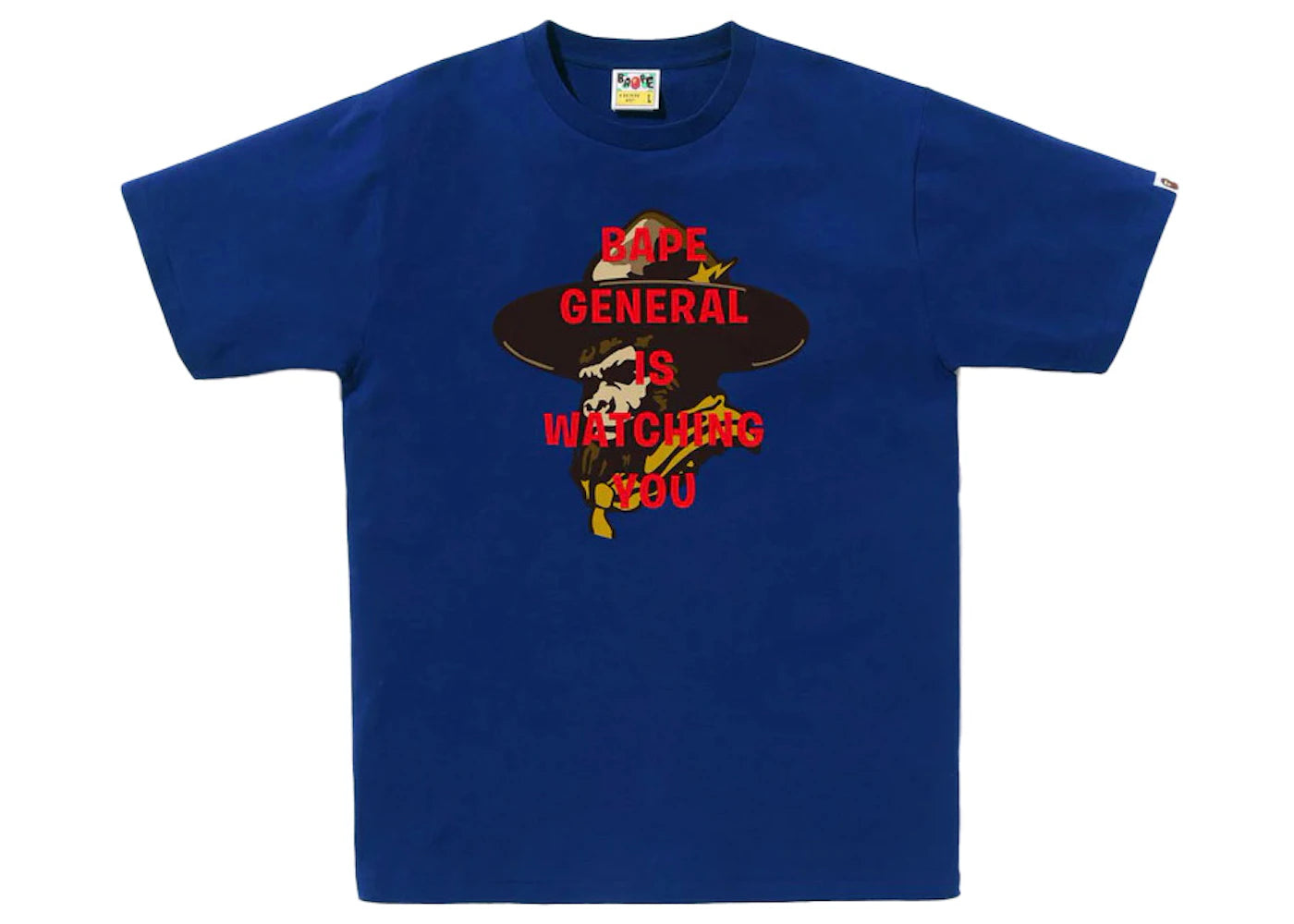 BAPE General Watching Tee Blue