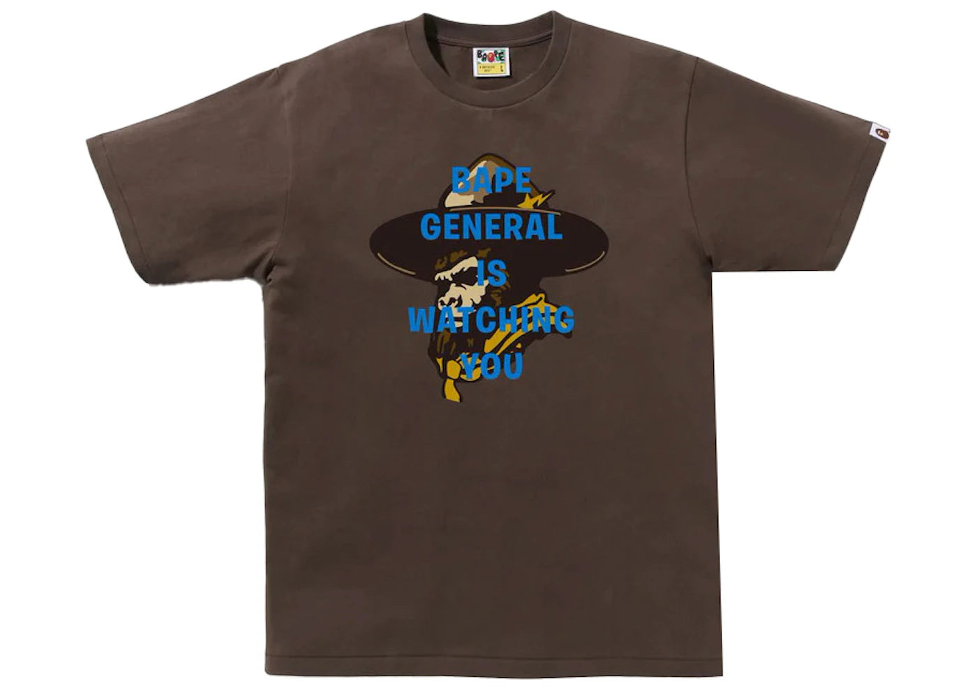 BAPE General Watching Tee Brown