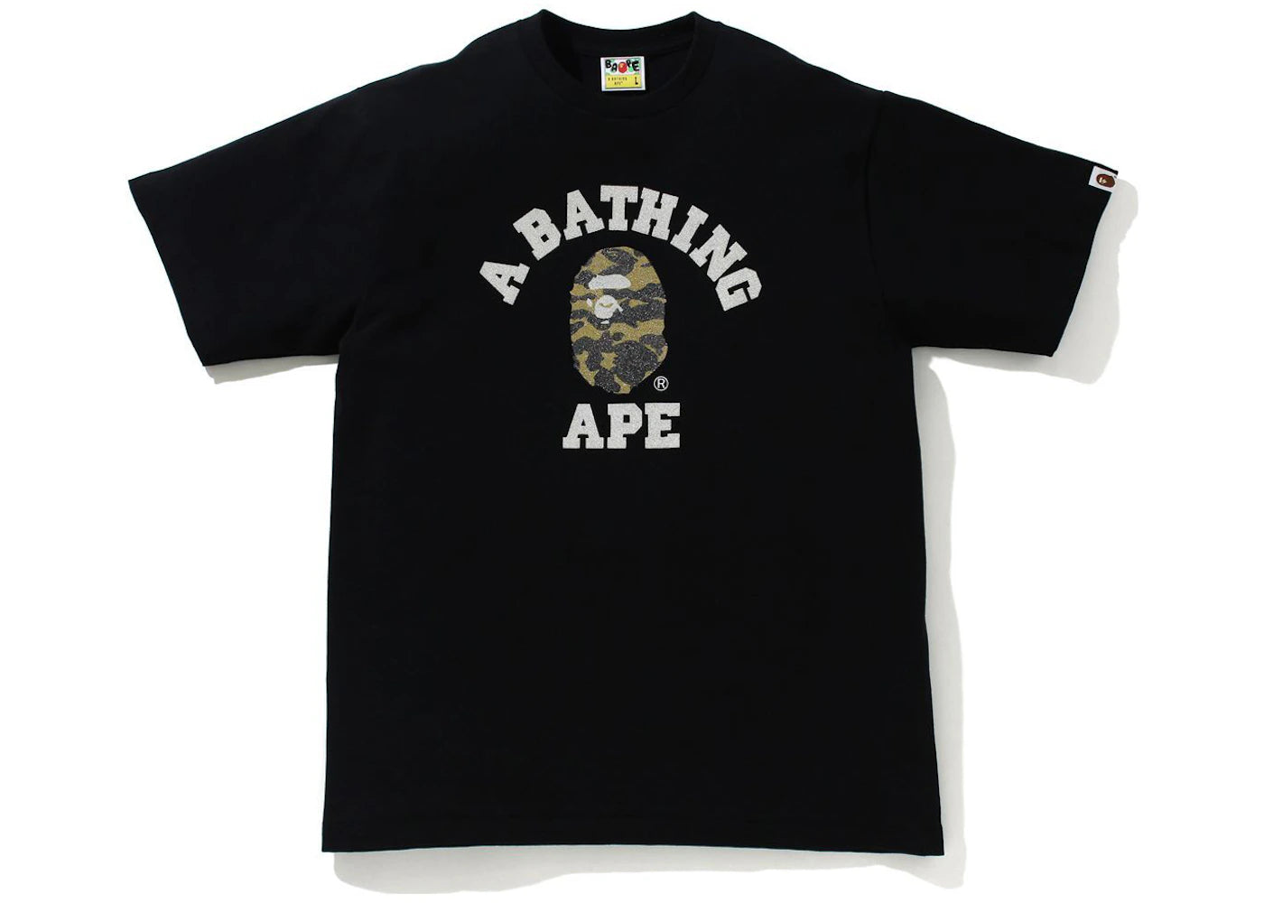 BAPE Glass Beads 1st Camo College Tee Black/Yellow