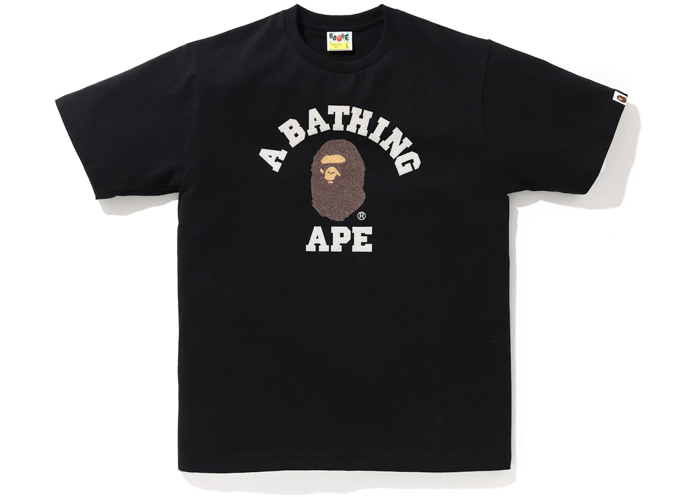 BAPE Glass Beads College Tee Black