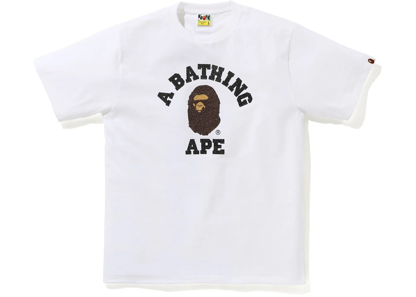 BAPE Glass Beads College Tee (SS20) White