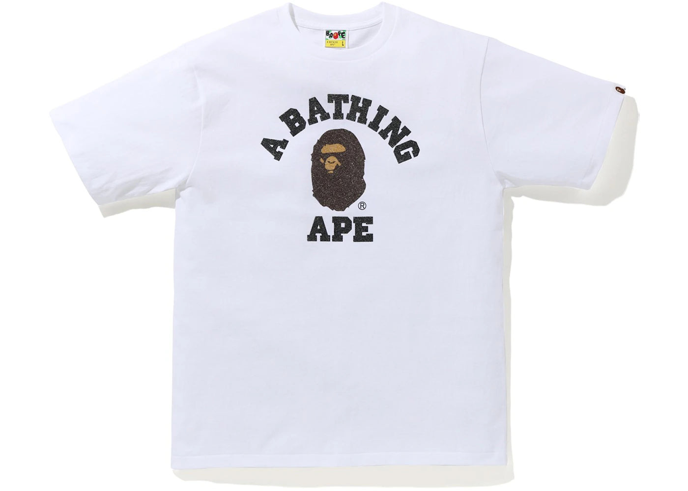 BAPE Glass Beads College Tee White