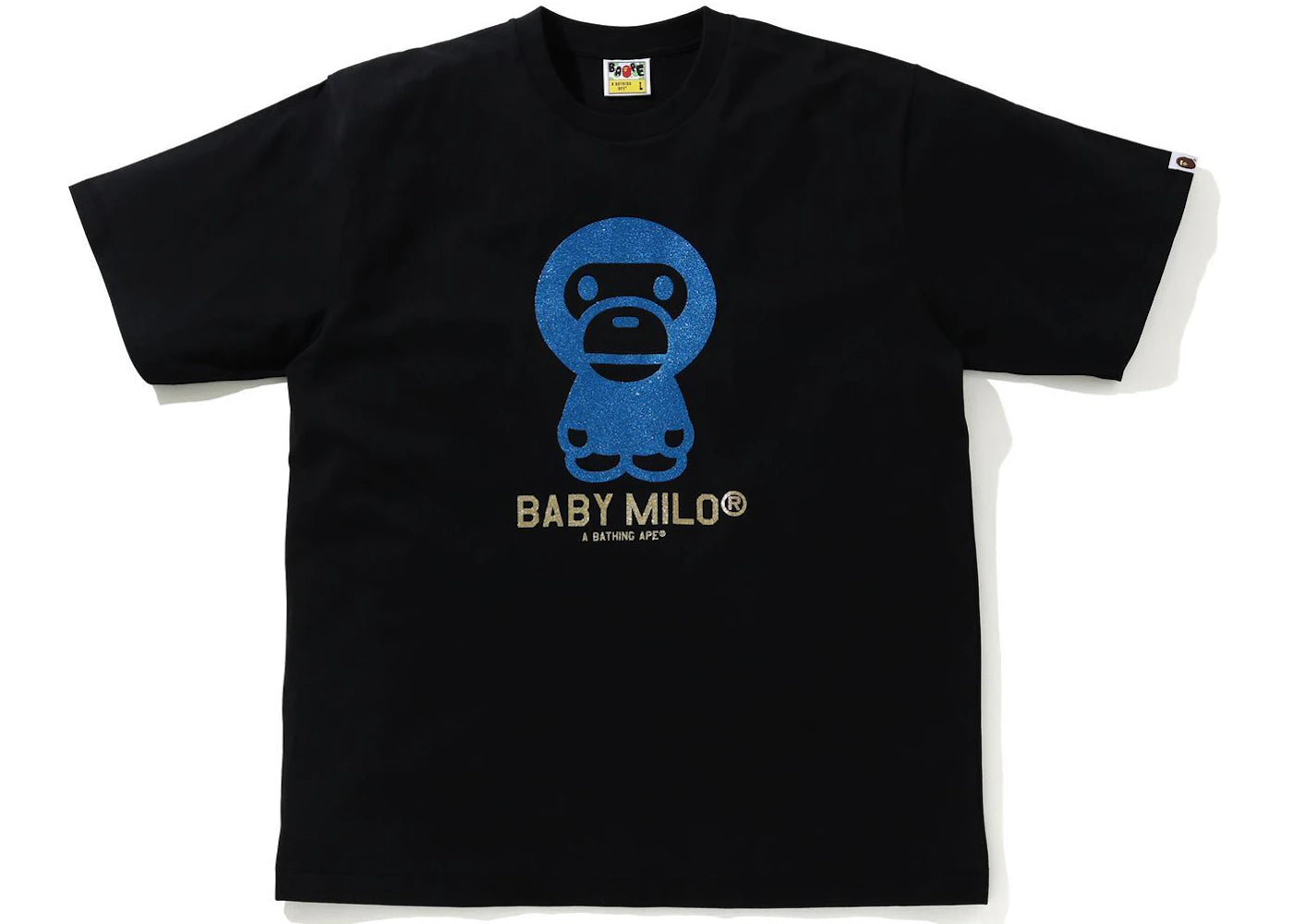BAPE Glitter Baby Milo Tee Black/Blue