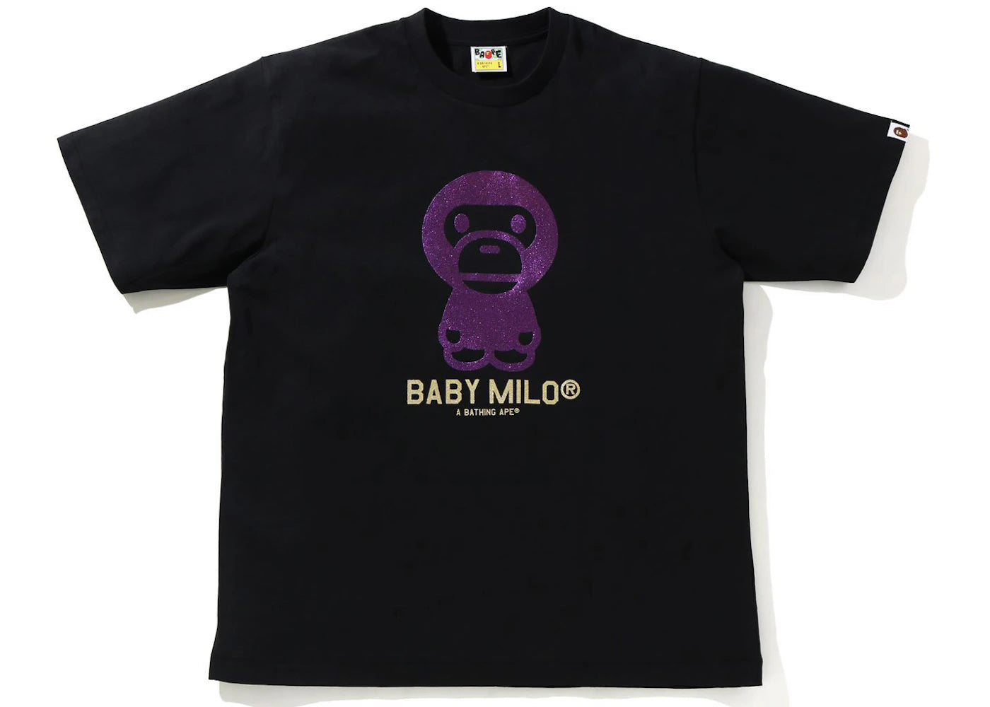 BAPE Glitter Baby Milo Tee Black/Purple