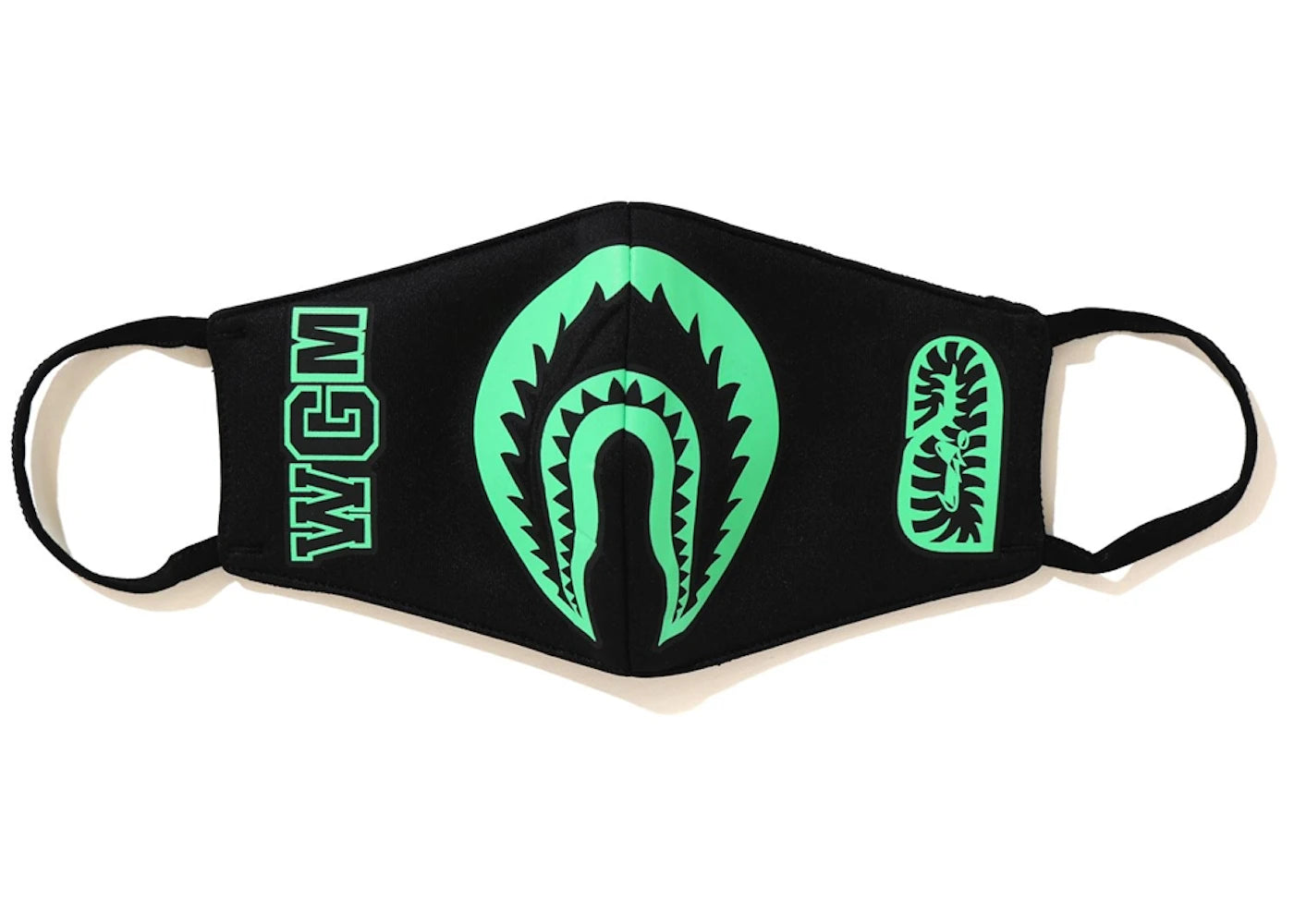 BAPE Glow In The Dark Shark Mask Black