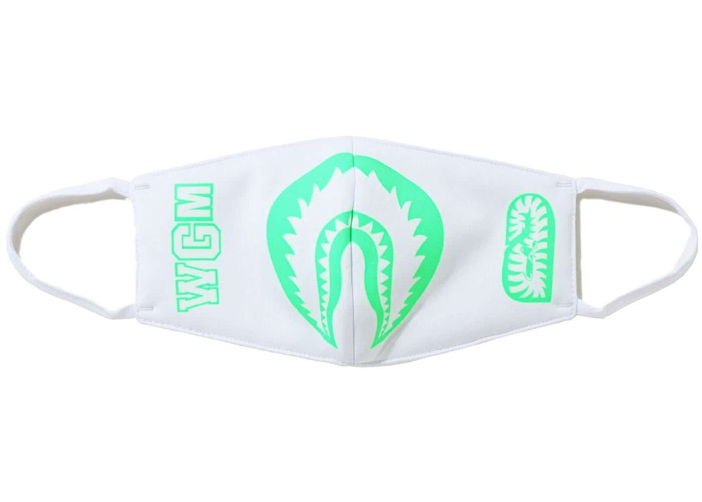 BAPE Glow In The Dark Shark Mask White