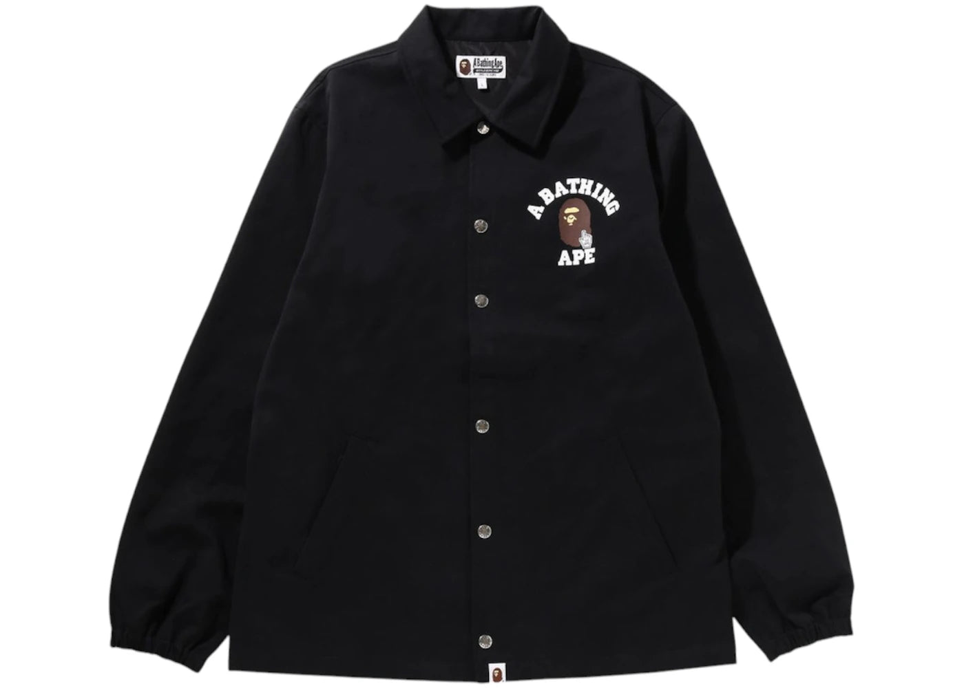 BAPE Go Ape Pointer College Coach Jacket Black