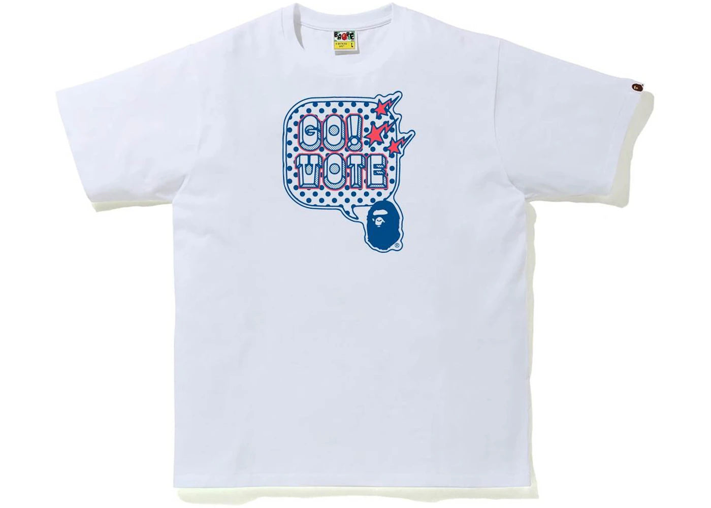 BAPE Go Vote Tee #1 White